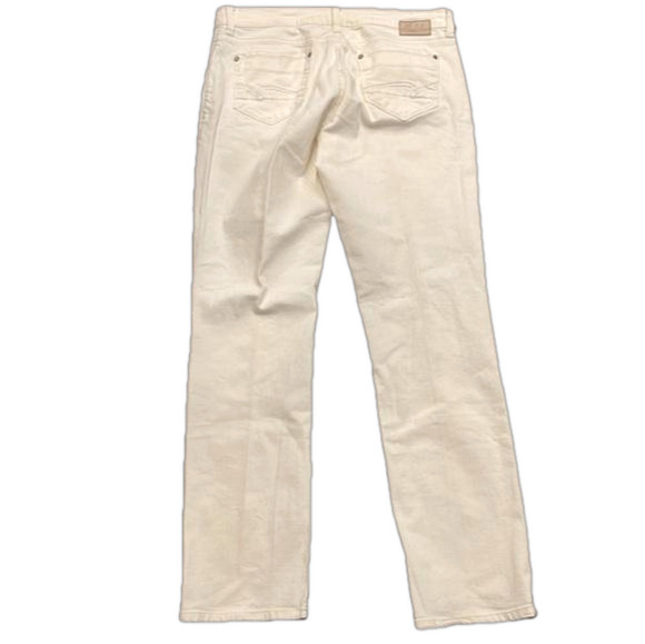 Mavi white stretch sz 33/34 mid rise Molly straight leg pants - Picture 4 of 13